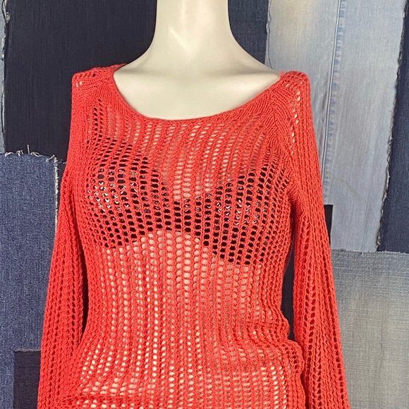 Attitude Crochet Knitted Jay Manuel LongSleeve Sweater Beautifully made!!!! Sz S - Picture 4 of 12